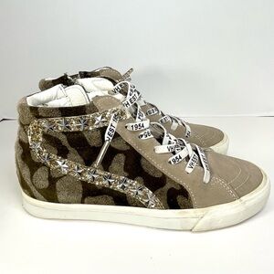 Vintage Havana Women’s Eastbourne Leather‎ Camo Multi Low-Top Sneakers Size 6